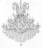 Set of 2-1 Large Foyer/Entryway Maria Theresa Empress Crystal (tm) Chandeliers Lighting! H 60" W 52" and 1 Chandelier Crystal Lighting Chandeliers H30 X W28 - CS/B12/2756/36+1 + CS/21532/12+1