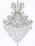 Set of 2-1 Maria Theresa Chandelier Empress Crystal (Tm) Lighting H 50" W 37" and 1 Large Foyer/Entryway Maria Theresa Empress Crystal (tm) Chandelier Lighting! H 72" W 52" - B12/21510/15+1 + GOLD/B13/2756/36+1