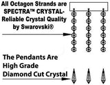 French Empire Crystal Chandelier Lighting W/Swarovski Crystal! 7.5FT Tall! - Perfect for an ENTRYWAY OR Foyer - A93-C9/CG/448/48SW