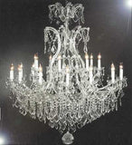 Chandelier Crystal Chandeliers Lighting Dressed W/ Swarovski Crystal H52" W46" - A83-Silver/52/2Mt/24+1Sw