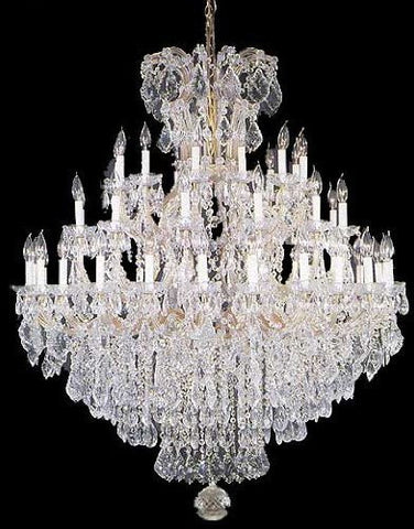 Large Foyer / Entryway Maria Theresa Empress Crystal (Tm) Chandelier Lighting H 60" W 52" - A83-Gold/2756/36+1