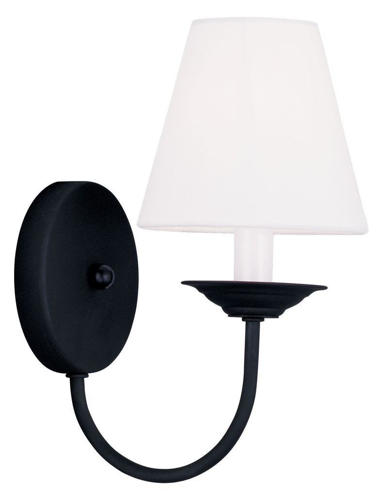 Livex Mendham 1 Light Black Wall Sconce - C185-5271-04