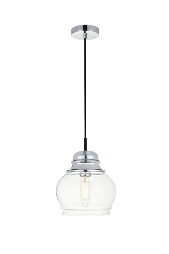 ZC121-LD2252C - Living District: Kenna 1 Light Chrome Pendant With Clear Glass