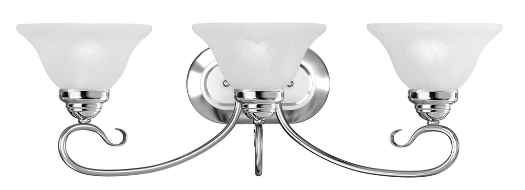 Livex Coronado 3 Light Polished Chrome Bath Light - C185-6103-05