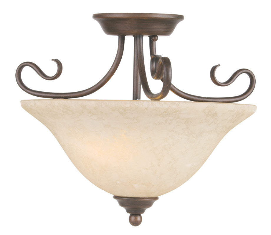 Livex Coronado 2 Light Imperial Bronze Ceiling Mount - C185-6121-58