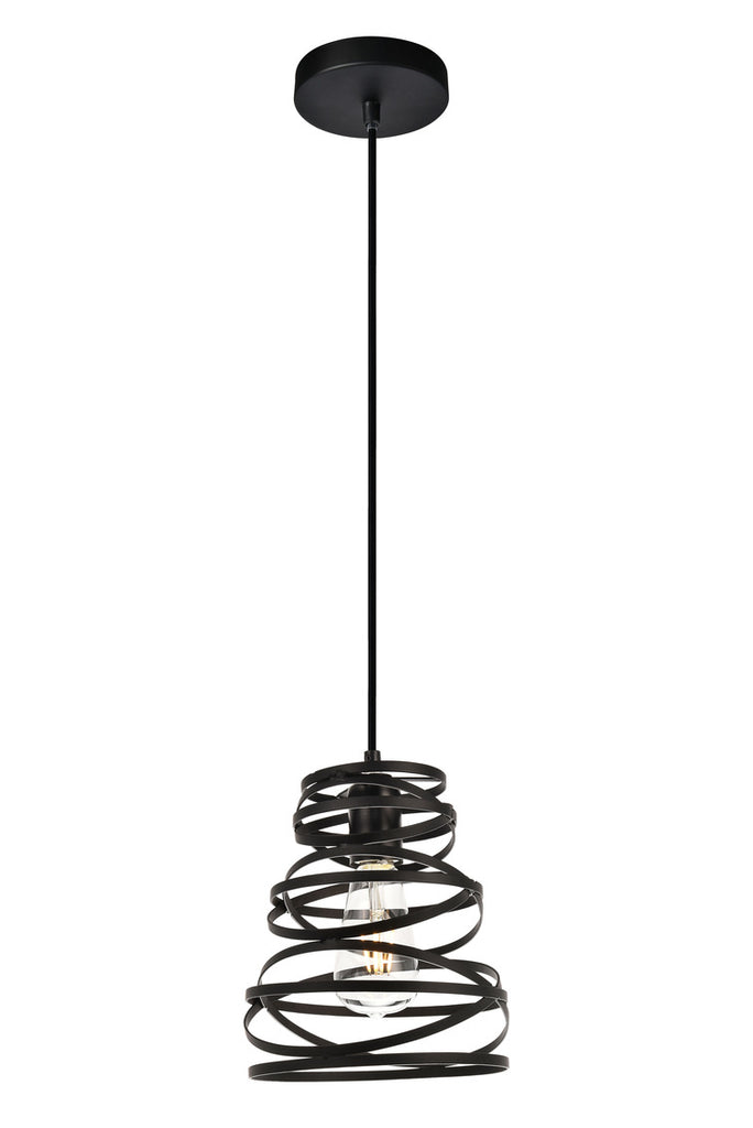 ZC121-LDPD3011 - Living District: Sybil Collection Pendant D7.5 H9.2 Lt:1 Matte Black Finish