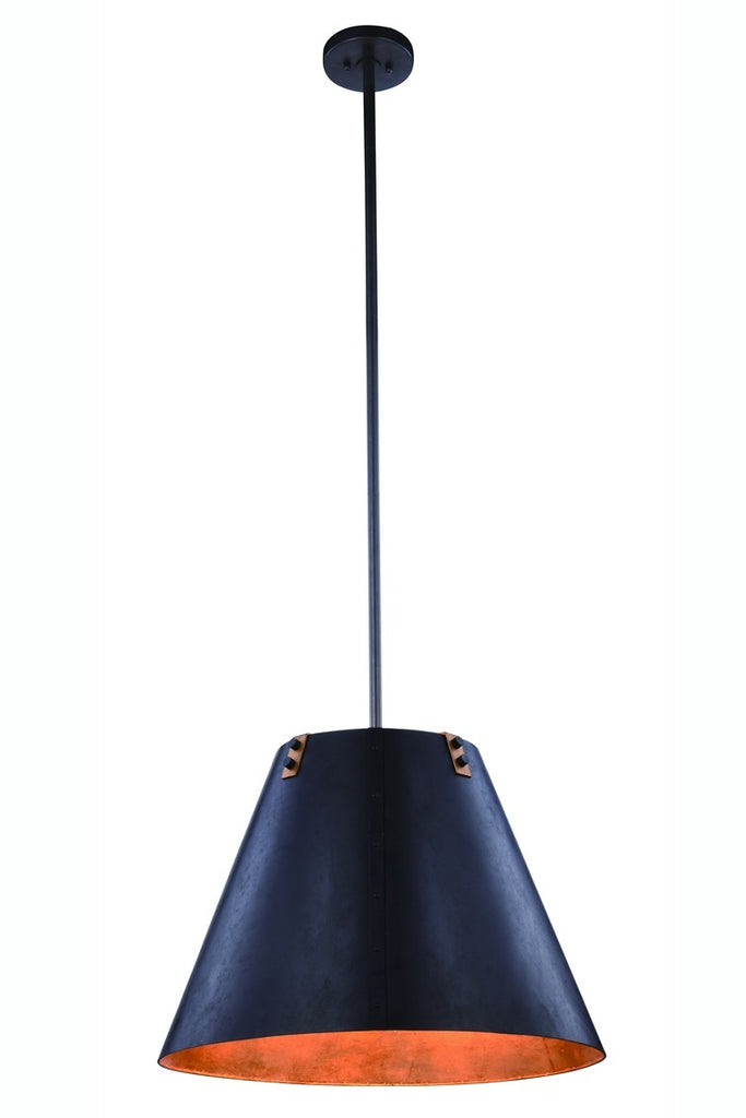 ZC121-1483D24VB - Urban Classic: Chesapeake 3 light Vintage Bronze&Golden Iron Pendant