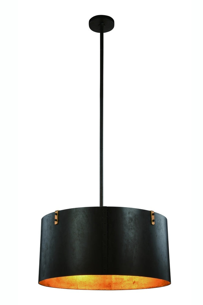 ZC121-1482D26VB - Urban Classic: Hudson 4 light Vintage Bronze&Golden Iron Pendant