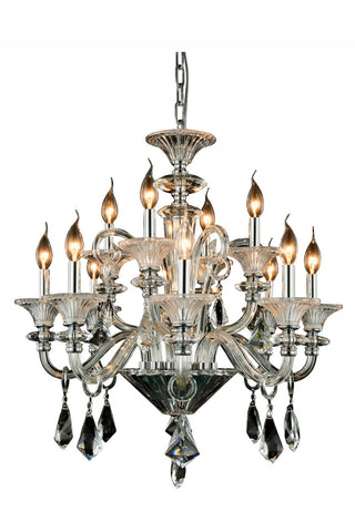 ZC121-7871D28C/RC - Regency Lighting: Aurora 12 light Chrome Chandelier Clear Royal Cut Crystal