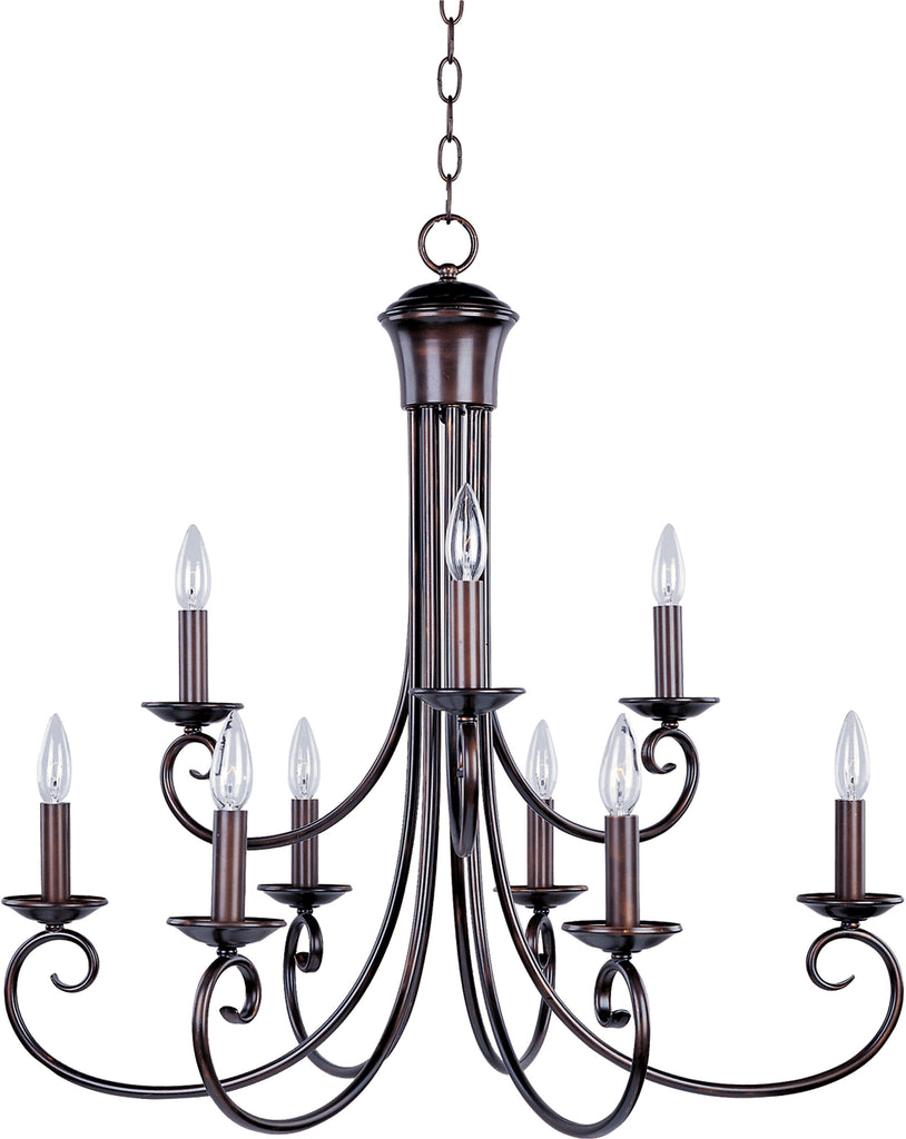 Loft 9-Light Chandelier Oil Rubbed Bronze - C157-70006OI