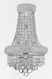 Set of 3-1 French Empire Crystal Chandelier Chandeliers H32 X W30 and 2 Empire Empress Crystal (Tm) Wall Sconce Lighting W 12" H 17" - B92/CS/541/24 + C121-1800W12SC