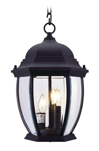 Livex Kingston 3 Light Black Chain Lantern - C185-7539-04