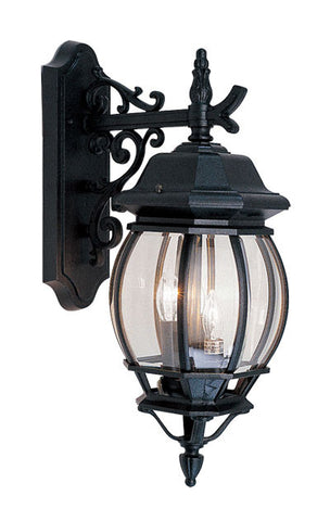 Livex Frontenac 3 Light Black Outdoor Wall Lantern - C185-7707-04