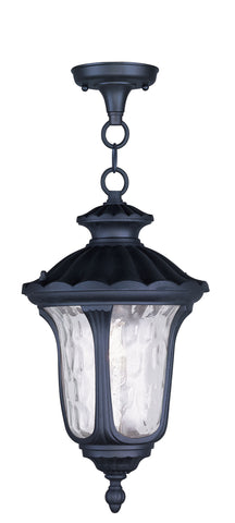 Livex Oxford 1 Light Black Chain Lantern - C185-7854-04