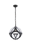 ZC121-1710D12FB - Urban Classic: Vega 1 light in Flat Black Pendant