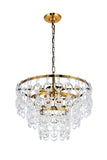 ZC121-1713D20LAB - Urban Classic: Eden 6 light in Light Antique Brass Pendant