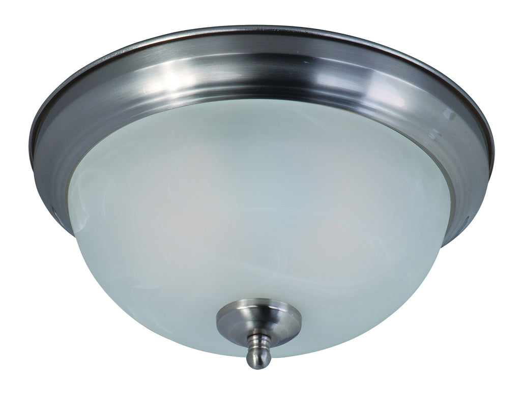 2-Light Flush Mount Satin Nickel - C157-85849MRSN