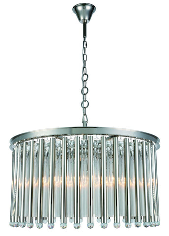 ZC121-1140D32PN - Urban Classic: Maxwell 8 light Polished Nickel Chandelier Clear Royal Cut Crystal