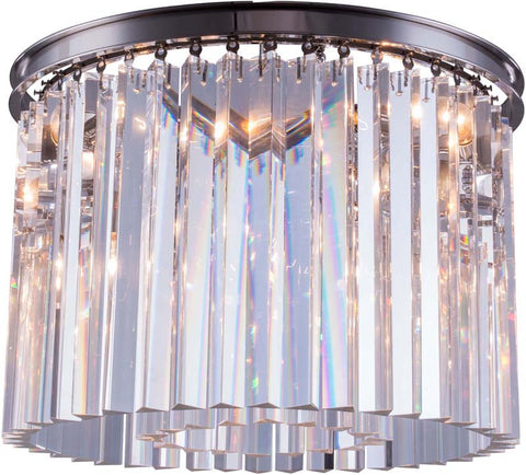 ZC121-1208F20PN-GT/RC By Regency Lighting - Sydney Collection Polished nickel Finish 6 Lights Flush Mount