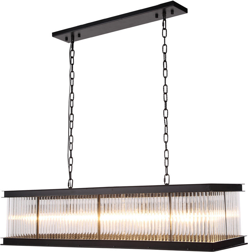 C121-1218G50MB By Elegant Lighting - Royale Collection Mocha Brown Finish 10 Lights Pendant Lamp