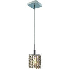 C121-1281D-S-E-GT/RC By Elegant Lighting Mini Collection 1 Lights Pendant Chrome Finish