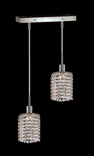 ZC121-1282D-O-R-CL/EC By Regency Lighting Mini Collection 2 Lights Pendant Chrome Finish