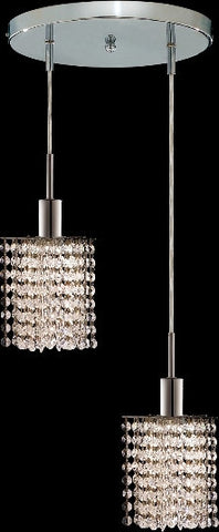 ZC121-1282D-R-P-CL/EC By Regency Lighting Mini Collection 2 Lights Pendant Chrome Finish