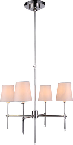 C121-1412D26PN By Elegant Lighting - Baldwin Collection Polished Nickel Finish 4 Lights Pendant lamp