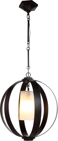 C121-1438D21VB By Elegant Lighting - Serenity Collection Vintage Bronze Finish 1 Light Pendant Lamp