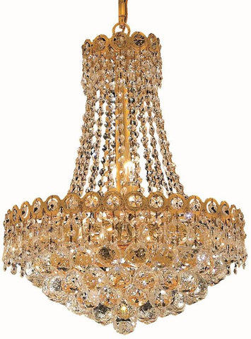 ZC121-1901D16G/EC By Regency Lighting - Century Collection Gold Finish 8 Lights Dining Room