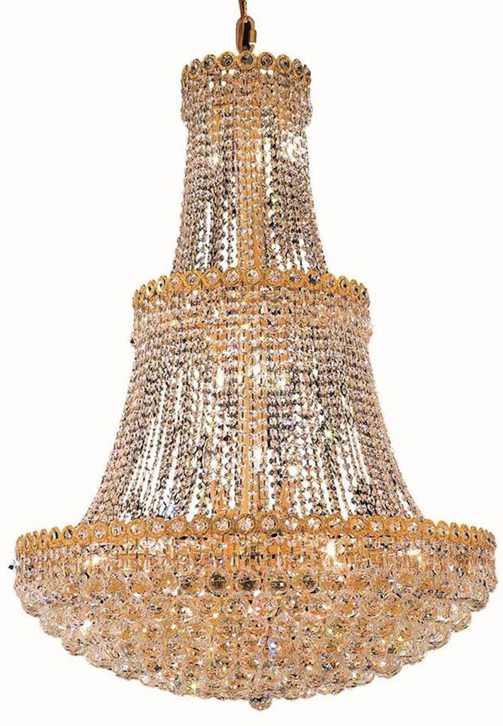 ZC121-1901G30G/EC By Regency Lighting - Century Collection Gold Finish 17 Lights Foyer/Hallway