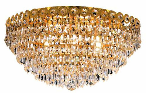 ZC121-1902F18G/EC By Regency Lighting - Century Collection Gold Finish 6 Lights Flush Mount