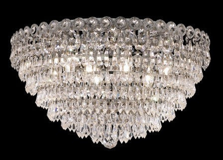 C121-1902F20C By Regency Lighting-Century Collection Chrome Finish 9 Lights Flush