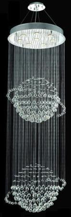 C121-2004G24C By Regency Lighting-Galaxy Collection Chrome Finish 8 Lights Chandelier