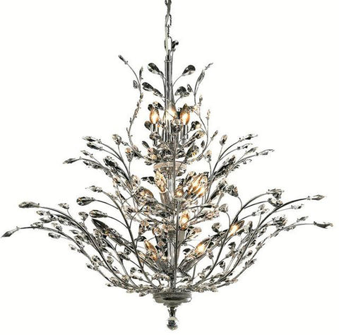 C121-SILVER/2011/4134 Orchid Collection By Elegant Modern / Contemporary CHANDELIER Chandeliers, Crystal Chandelier, Crystal Chandeliers, Lighting