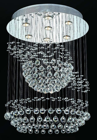 C121-2026D26CBy Regency Lighting - Galaxy Collection Polished Chrome Finish Chandeleir