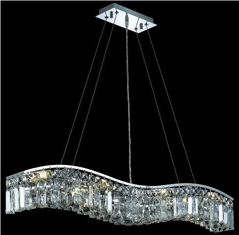 ZC121-2040D36C/EC By Regency Lighting Contour Collection 8 Light Chandeliers Chrome Finish