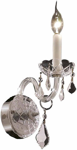 ZC121-7831W1C/EC By Regency Lighting - Alexandria Collection Chrome Finish 1 Light Wall Sconce