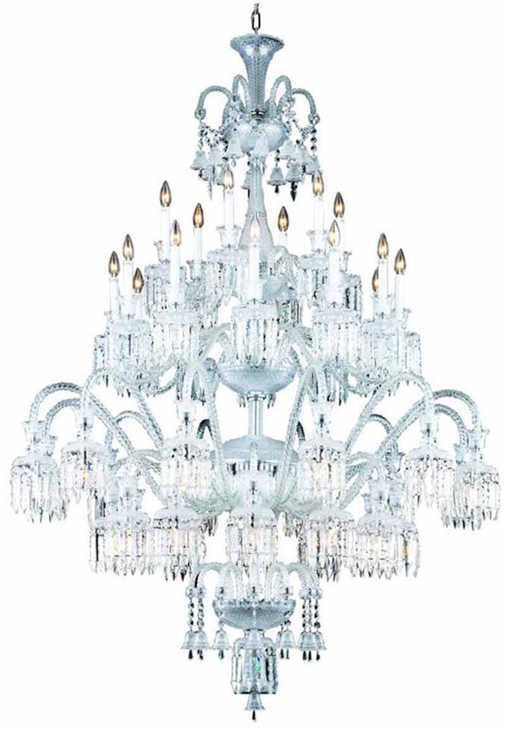 C121-8942G54C/EC By Elegant Lighting - Majestic Collection Chrome Finish 42 Lights Foyer/Hallway