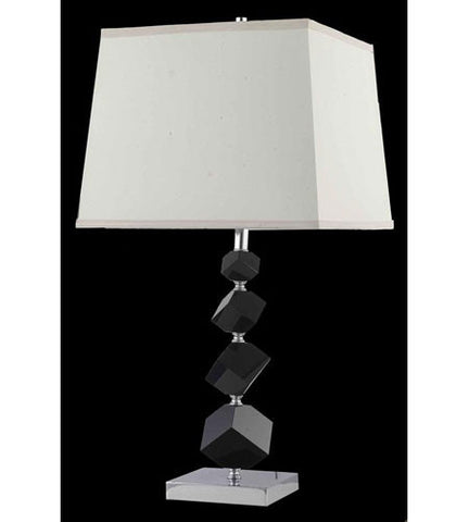 C121-TL116 By Elegant Lighting Grace Collection 1 Light Table Lamp Chrome Finish