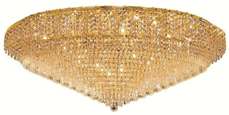 ZC121-ECA4F48G/EC By Regency Lighting - Belenus Collection Gold Finish 36 Lights Flush Mount