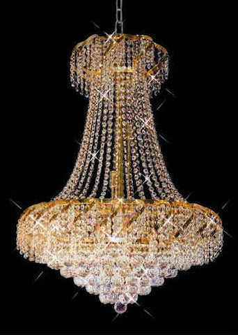 ZC121-VECA1G36SG By REGENCY - Belenus Collection 24k Gold Plated Finish Chandelier