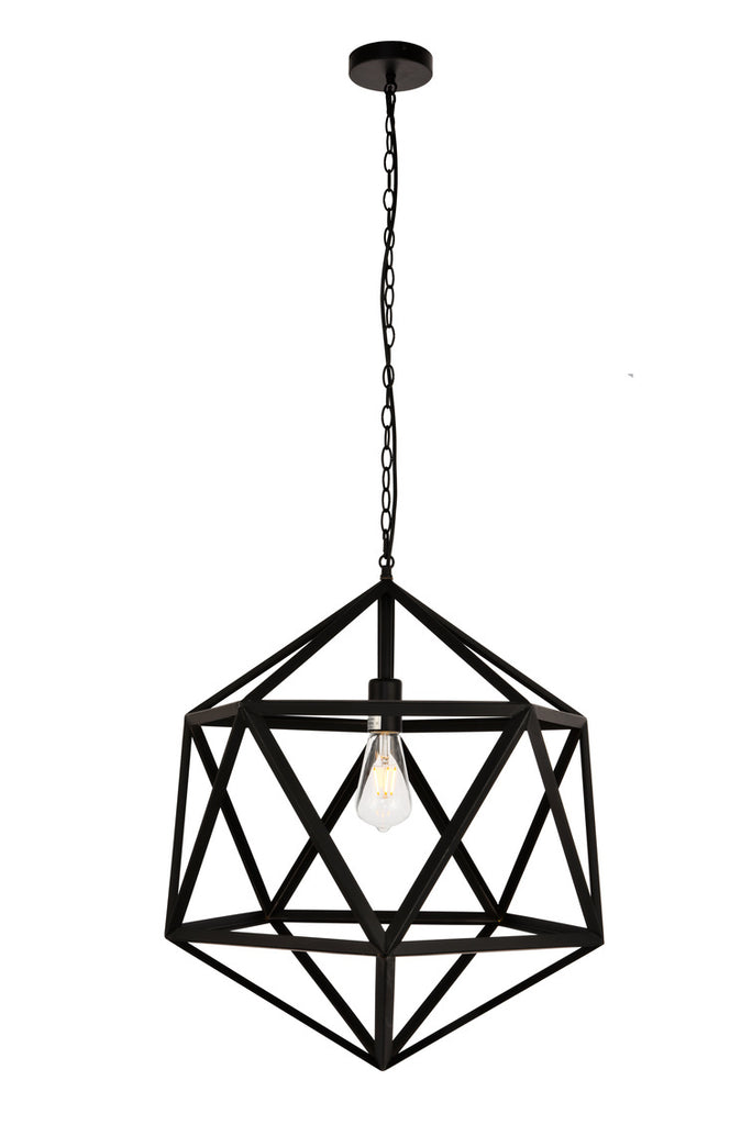 ZC121-LDPD2111 - Living District: Redmond Collection Pendant D19.7 H22.6 Lt:1 Black Finish