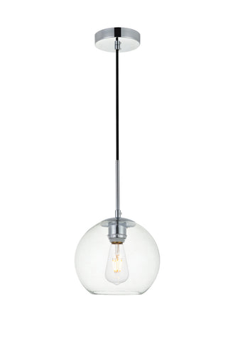 ZC121-LD2206C - Living District: Baxter 1 Light Chrome Pendant With Clear Glass