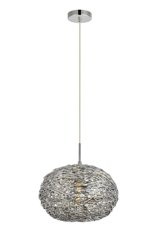 ZC121-LDPD2069 - Living District: Lilou Collection Pendant D11.8'' H9.3 Lt:1 Chrome Finish