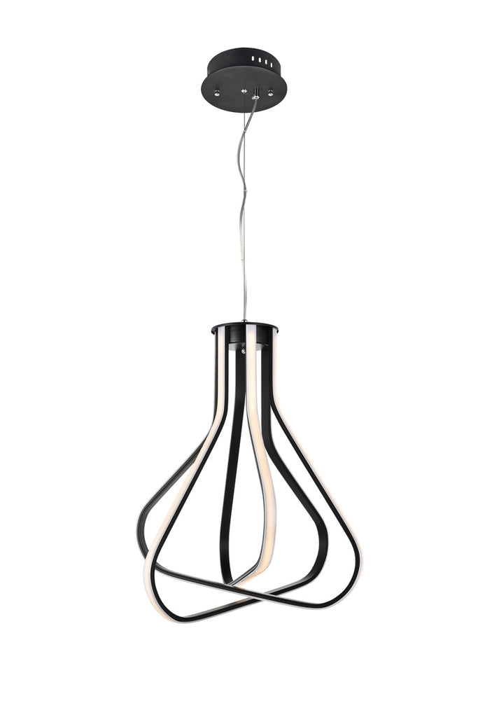 ZC121-5105D18BK - Regency Lighting: Dahlia 3 light in Black Pendant