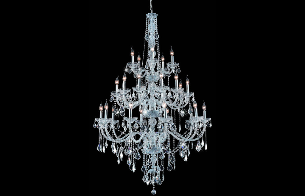 C121-7825G43C/EC - Regency Lighting: Verona 25 light Chrome Chandelier Clear Elegant Cut Crystal