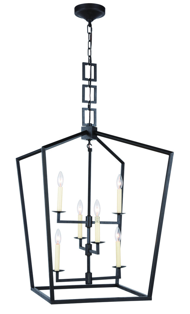 ZC121-1512D24VB - Urban Classic: Denmark 6 light Vintage Bronze Chandelier