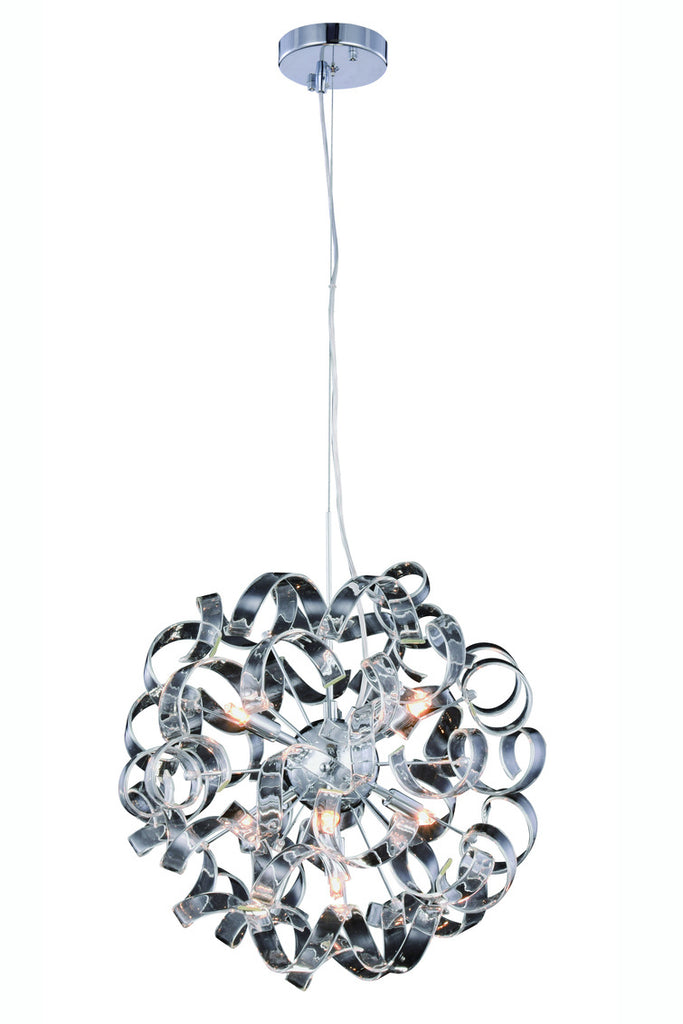 ZC121-2104D18C - Regency Lighting: Ritz 7 Light Chrome Pendant