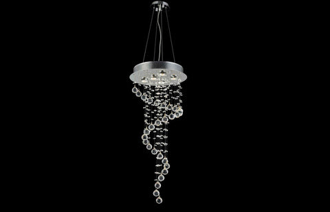 C121-2028G36C/RC - Regency Lighting: Galaxy 5 light Chrome Chandelier Clear Royal Cut Crystal